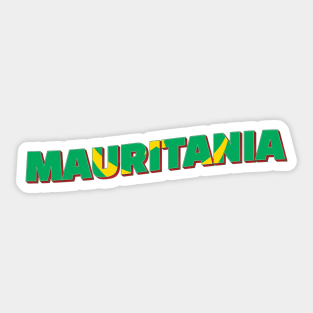 Mauritania Vintage style retro souvenir Sticker